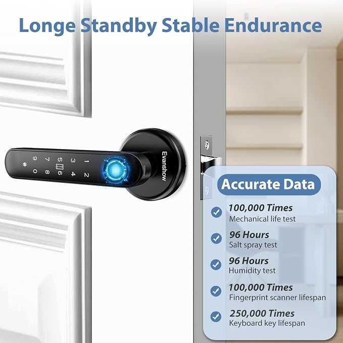 Fingerprint Door Lock Biometric Door Knob - Image 6