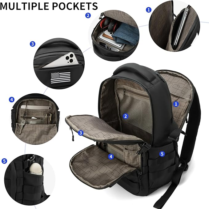 Wotony Military tactical backpack, backpack - Image 2