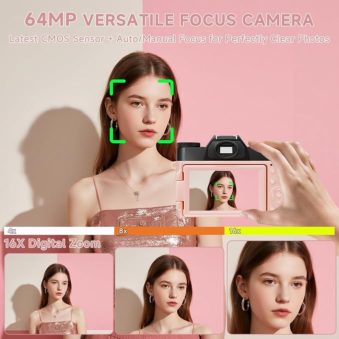 6K Digital Camera for Photography Autofocus, 64MP WiFi Vlogging Camera for - Image 3
