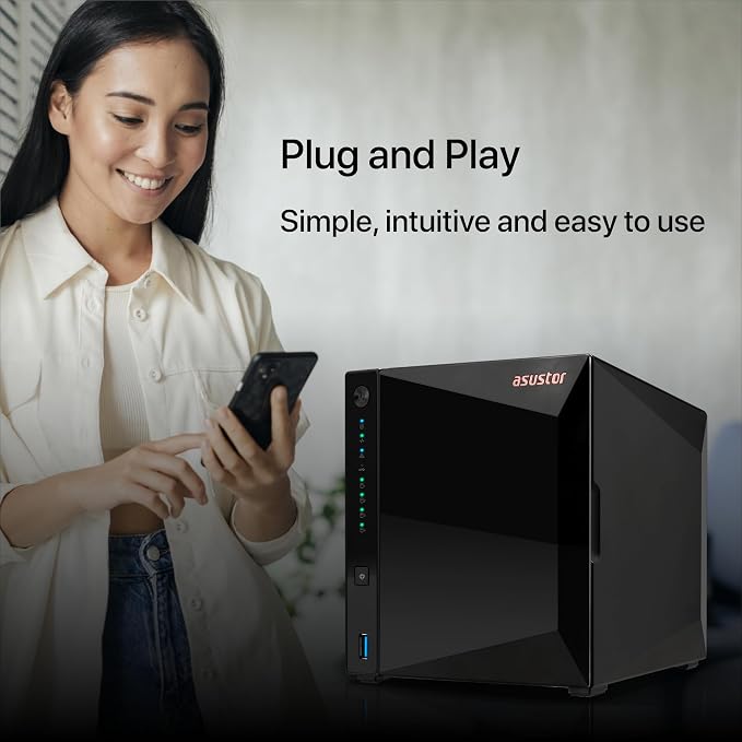 Asustor Drivestor 4 Pro Gen2 AS3304T v2, 4 Bay NAS, 1.7GHz Quad-Core, 2GB RAM - Image 6