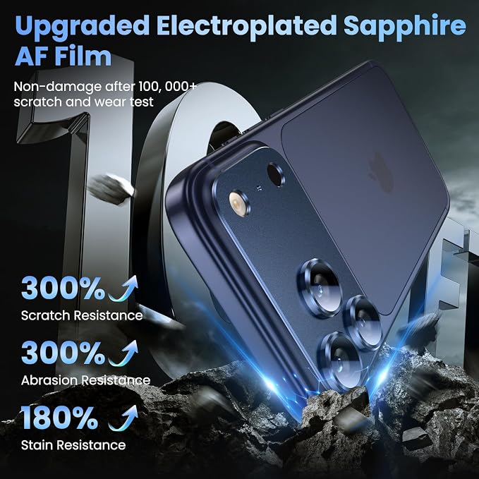 Uyiton Compatible with iPhone 17 Pro Max Camera Lens Protector - Image 7