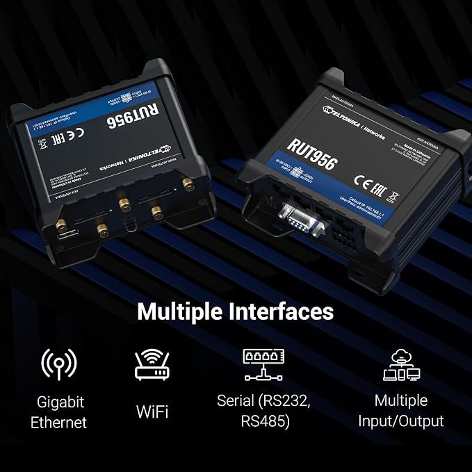Teltonika RUT956 Industrial Cellular WiFi Router - 4G LTE - Image 3