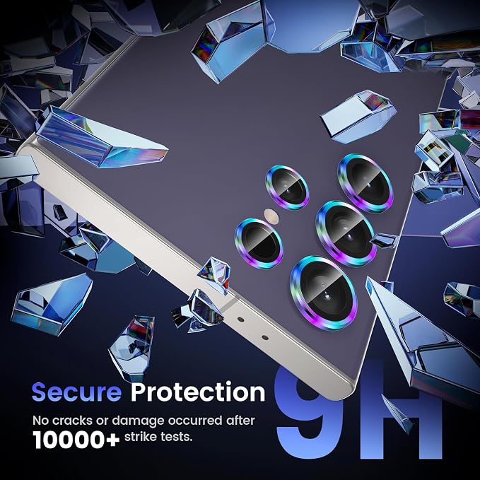 Tensea (3+2PCS for Samsung Galaxy S24 Ultra 5G Camera Lens Protector, 9H - Image 4