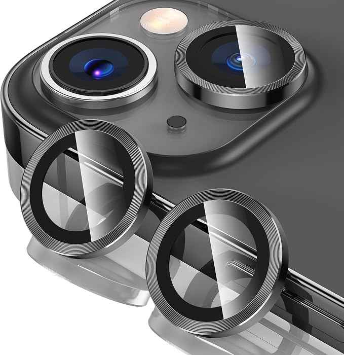 Tensea for iPhone 14 / iPhone 14 Plus Camera Lens Protector, 9H Tempered Glass by Tensea