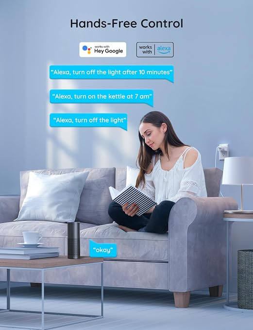 Govee Smart Plug 15A, WiFi Bluetooth Outlets 4 Pack Work - Image 3