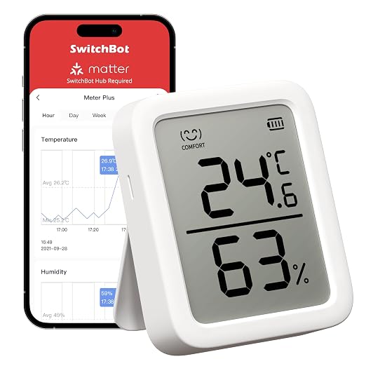 SwitchBot Thermometer Hygrometer, Temperature Sensor by SwitchBot