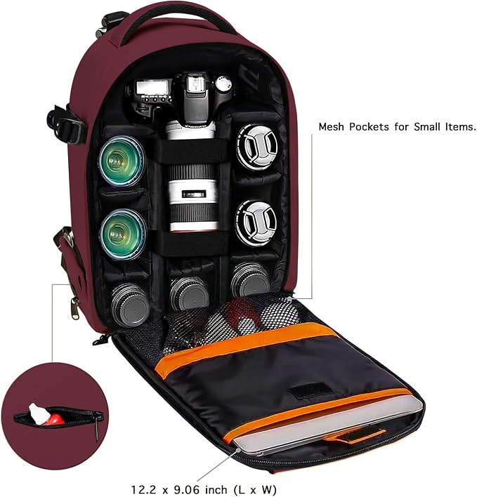 MOSISO Camera Backpack, DSLR/SLR/Mirrorless Photography Backpack Buffer Padded - Image 2