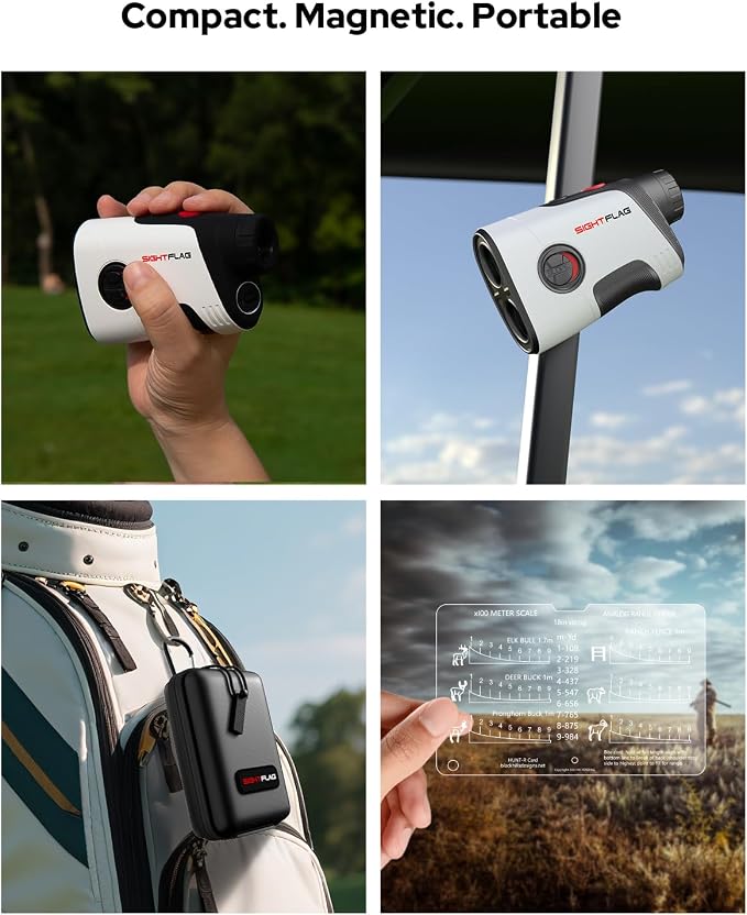 GF2 Golf Rangefinder with Slope, 1300 Yards Laser Range Finder, 7.5X - Image 7