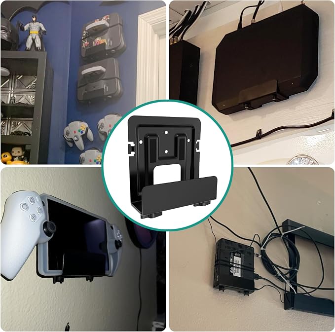 2 Pcs Cable Box Mount, Modem Mount, Adjustable Wall Mount - Image 6