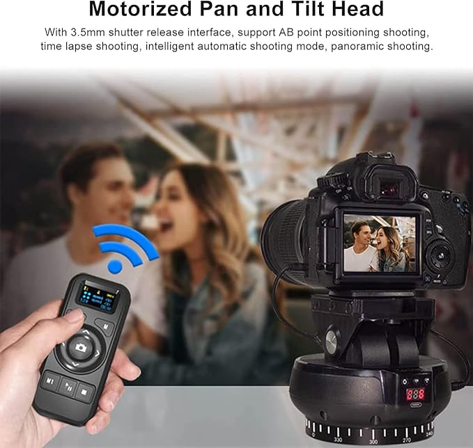 Motorized Pan Tilt Head, 100m Control, 360 Degree Rotation, Tilt ±35 Degree - Image 4