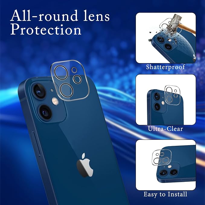 MAYtobe [2+2 Pack Designed for iPhone 12 Mini Privacy Screen Protector - Image 4