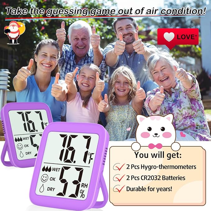 Antonki 2 Pack Room Thermometer - Image 7