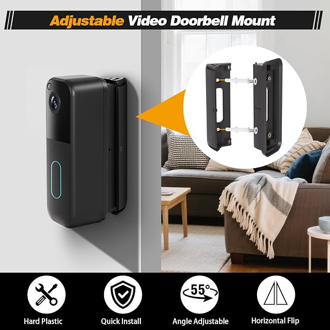 All-New Blink Doorbell Angle Mount, Adjustable 30–55 Degrees Corner Mount - Image 7