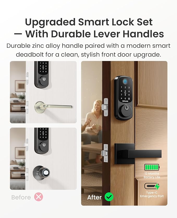 DESLOC B200 Fingerprint Smart Lock - Image 2