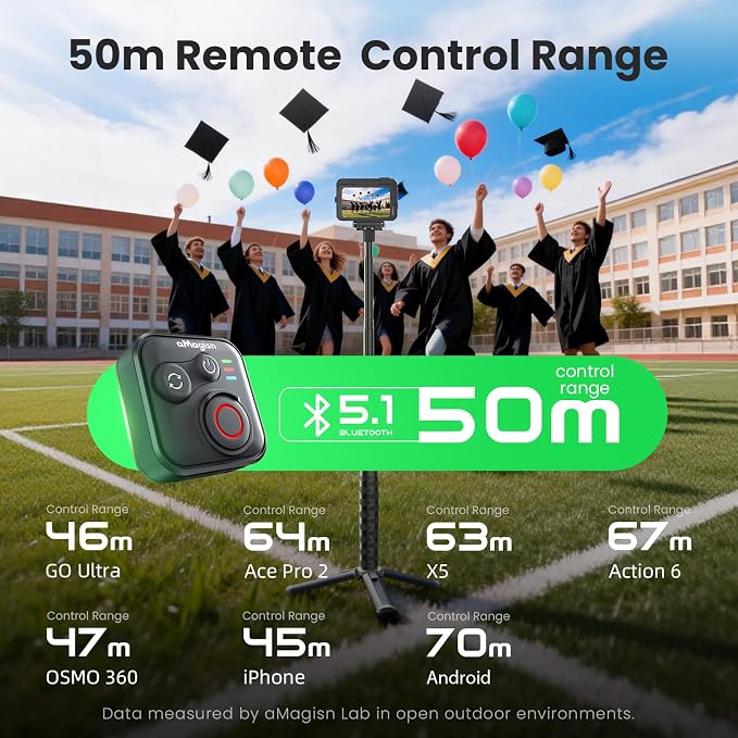 Wireless Remote Control for DJI OSMO 360/Action 6/5 Pro/ 4, for GoPro Hero - Image 4