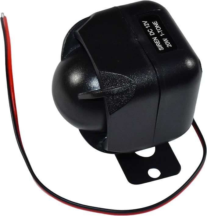 HQRP Electronic Alarm Siren 20W DC12V Universal Replacement Security Alarm Siren - Image 5