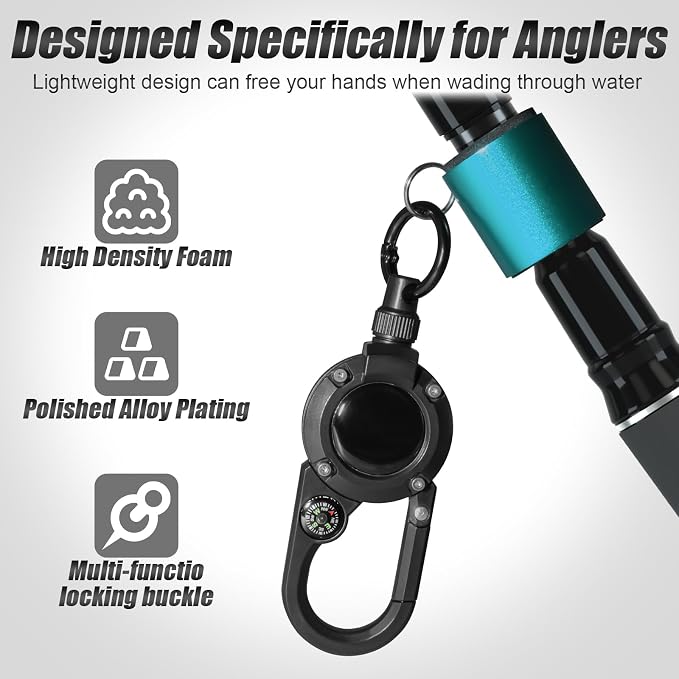 Fishing Rod Clip, Wearable Fishing Rod Holder, Portable Fishing Rod Accessory - Image 3