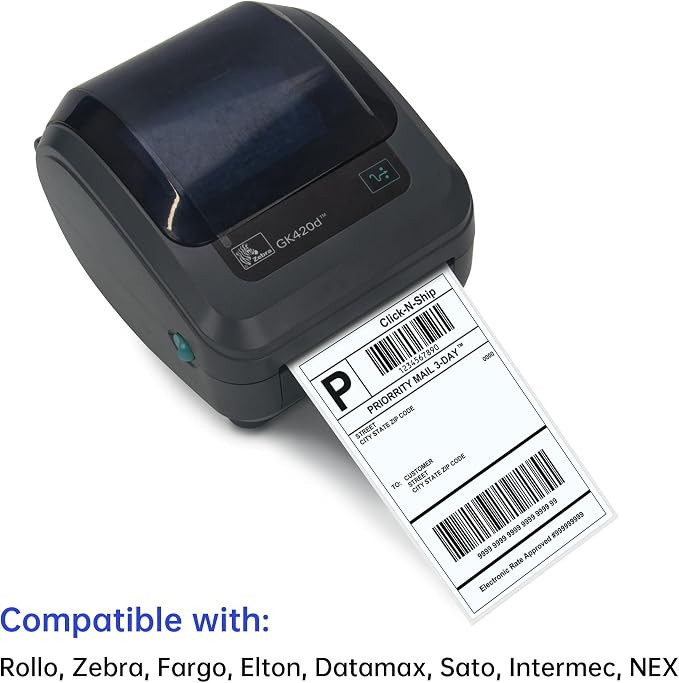 L LIKED 2500 4x6 Thermal Labels Fanfold, Direct Thermal Shipping Labels - Image 5