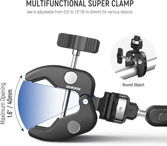 NEEWER Double Super Clamp Camera Mount - Image 3
