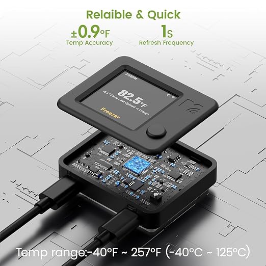 WiFi Refrigerator Thermometer 2 Pack, Freezer Alarm - Image 5