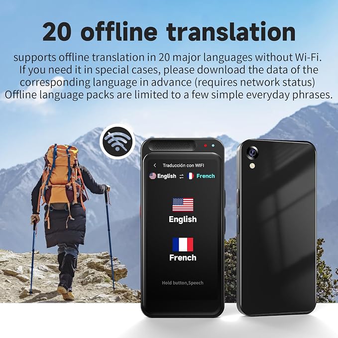 Language Translator Device No WiFi Needed, 150+ Languages Translation in Real - Image 3