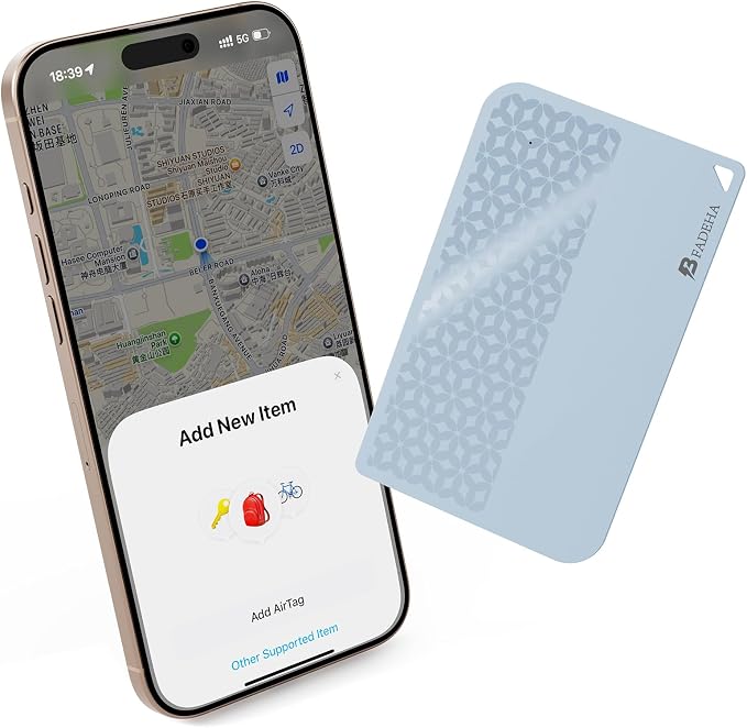 2026 Apple MFi Certified Wallet Tracker Smart Card by BFADEHA