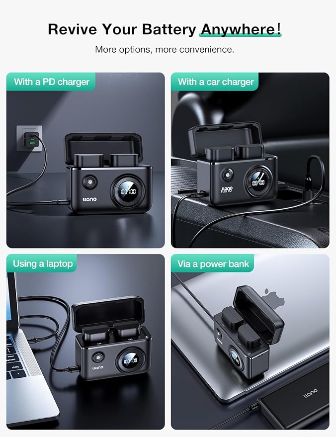 llano 2-Pack LP-E6NH Batteries and 18W Fast Dual USB Charger - Image 9