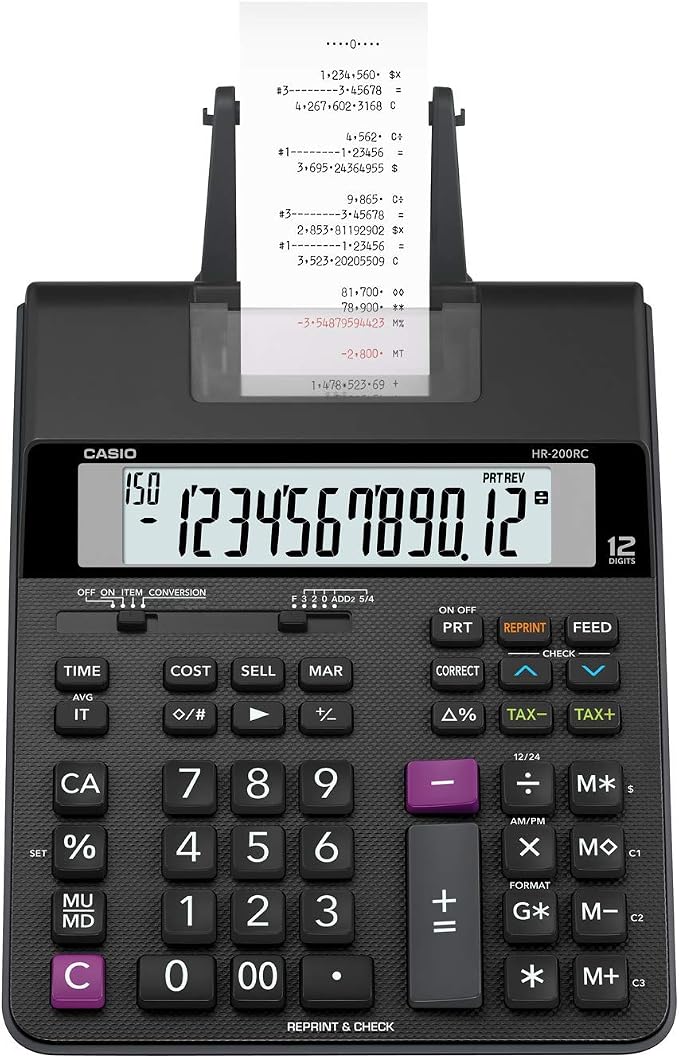 Casio HR-200RC – Desktop Printing Calculator - Image 4