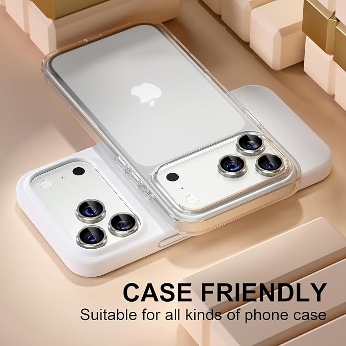 Misea Compatible for iPhone 17 Pro/iPhone 17 Pro Max Camera Lens Protector - Image 5
