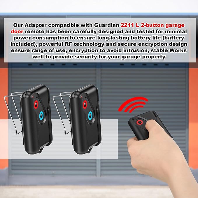 Kingdder 2 Pcs Garage Door Remote Compatible - Image 5