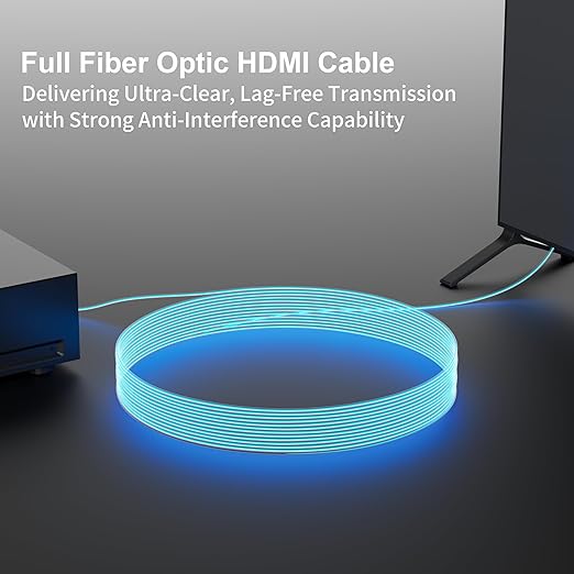 RUIPRO 8K Detachable Full Fiber Optic Armored HDMI 2.1 Cable 20FT, Ultra High - Image 5