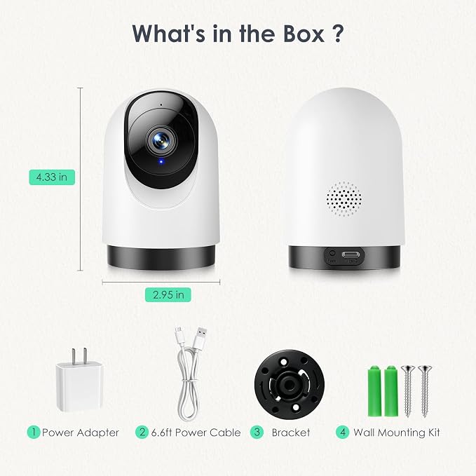 YOTON Indoor Security Camera, 2K 360° WiFi Baby Monitor & Pet Camera - Image 9