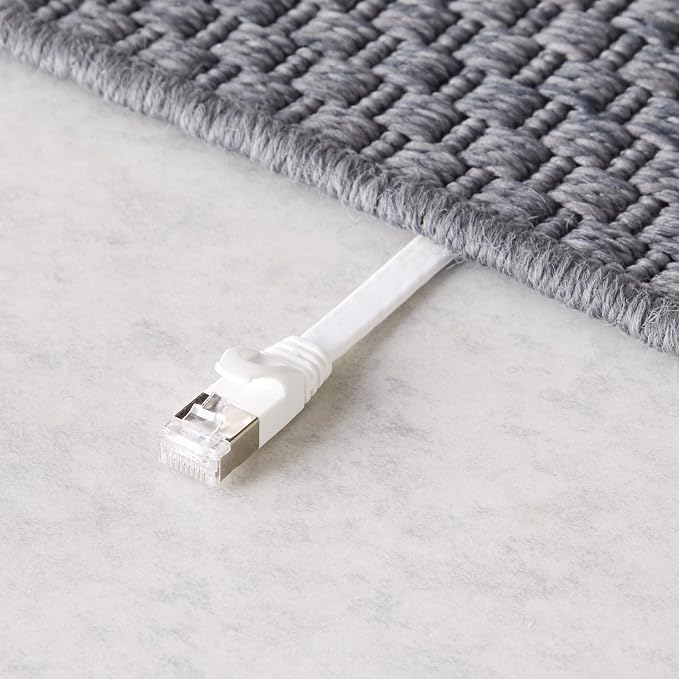 Amazon Basics RJ45 Cat 7 Ethernet Patch Cable, Includes 15 Nails, 30 Foot - Image 4