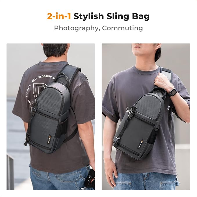 K&F CONCEPT Camera Sling Bag Crossbody Bag Camera Shoulder Backpack - Image 6