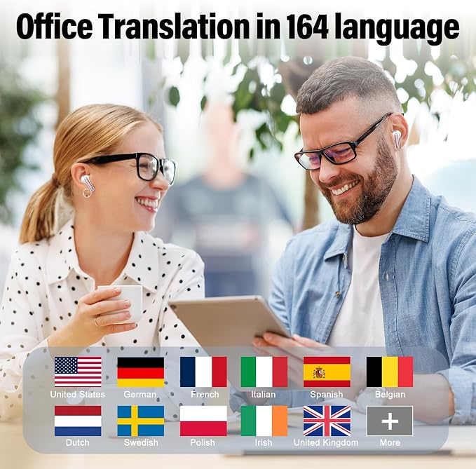 Ai Translation Earbuds Real Time, 165 Languages Translator Earbuds - Image 2