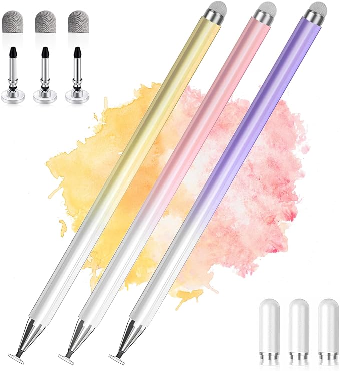 Stylus Pens for Touch Screens, 2 in 1 High Precision Universal Stylus Pen for by AmberVec
