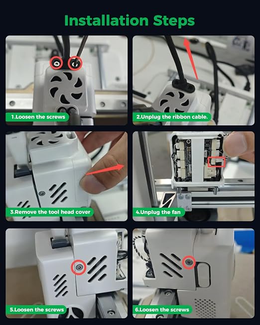 Creality Official SPARKX i7 Extruder Motor Cooling Fan Assembly, Original i7 - Image 7