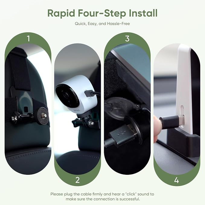 bonoch 5" 1440P Baby Car Camera, Backseat Rear Facing Mirror - Image 8