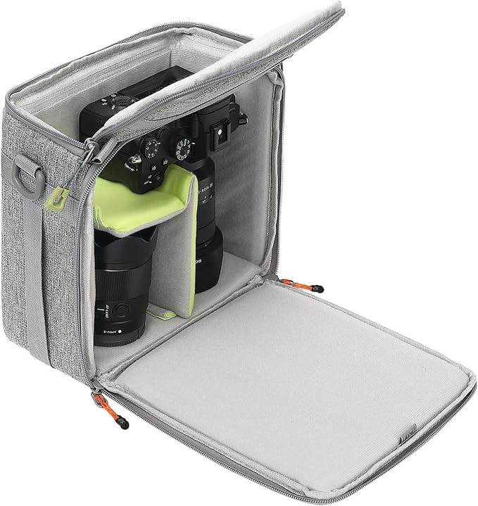 Mini SLR Camera Insert Bag, Shockproof &Pressure-proof Dual Opening Camera Lens by svatin