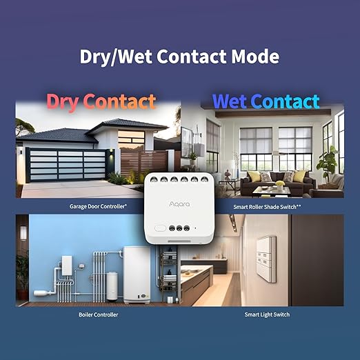 Aqara Dual Relay Module T2, Smart Relay Switch Dry Contact Mode - Image 4