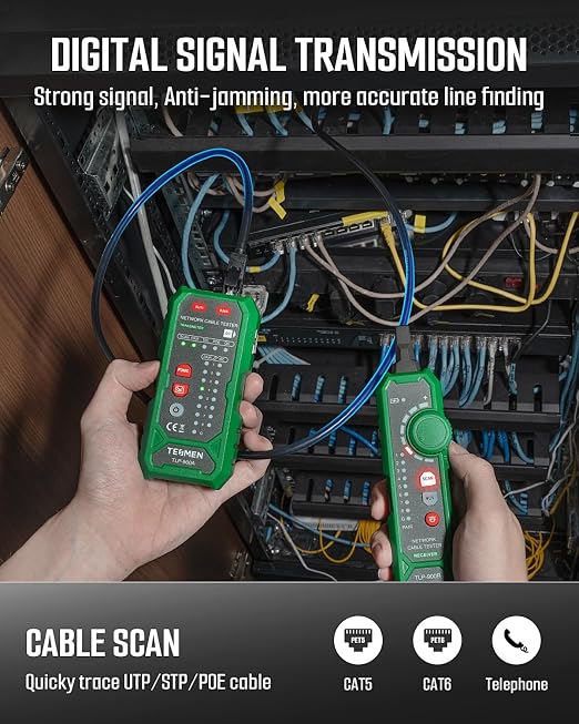 TESMEN TLP-900AR Network Cable Tester, RJ11 RJ45, - Image 3