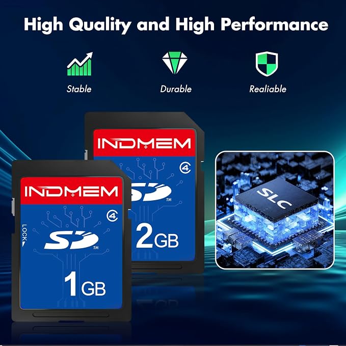 SD Card 1GB + 2GB, Class 4 Flash Memory Card 2G SLC Standard Secure Digital - Image 2