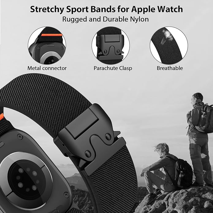 Elastic Sport Band for Apple Watch Ultra 3/2/1 Bands 49mm 46mm 45mm 44mm 42mm - Image 2