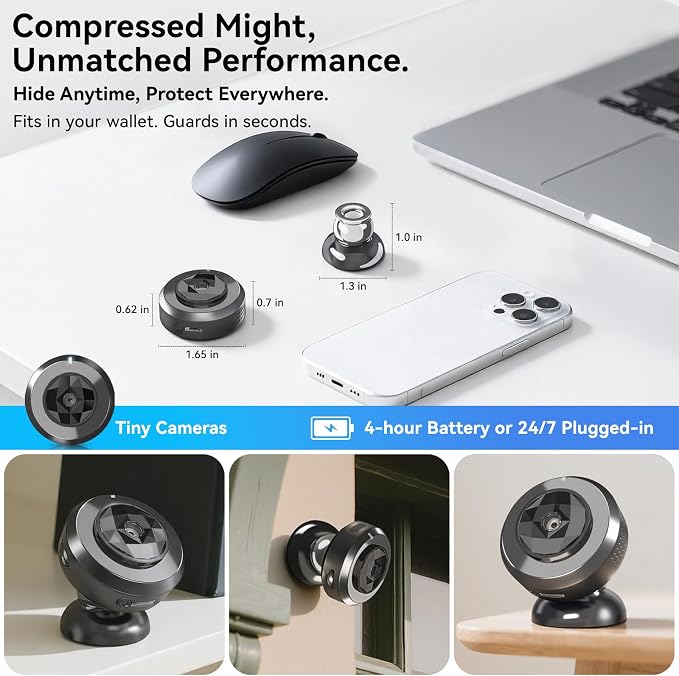 4K Indoor Security Hidden Camera: Mini Spy Camera - Image 3