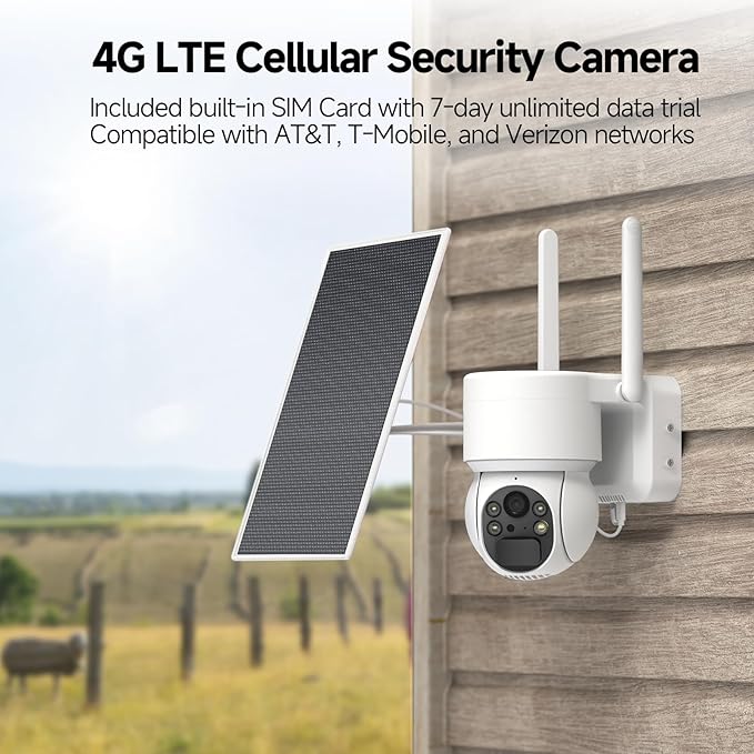 Oculview 2K Solar Security Camera Wireless Outdoor, Cameras - Image 2
