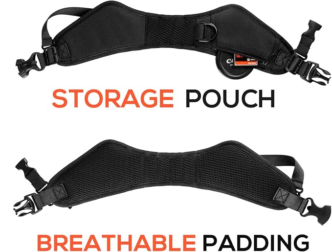 Waka Camera Neck Strap with Quick Release, Safety Tether and Underarm Strap - Image 3