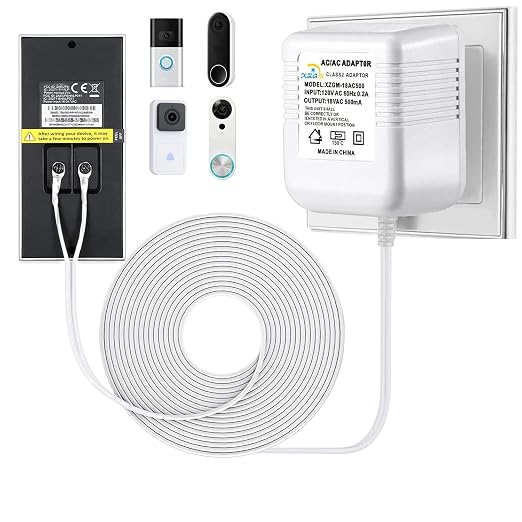 XZGm18V500MA doorbell Power Adapter, Video doorbell Special Power Transformer by XZGm
