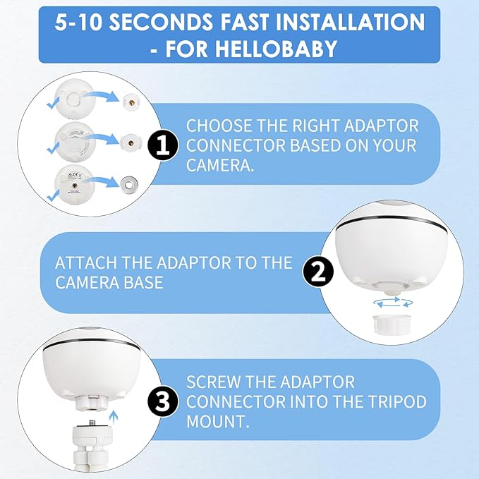 Flexible Baby Monitor Mount for HelloBaby - Image 6