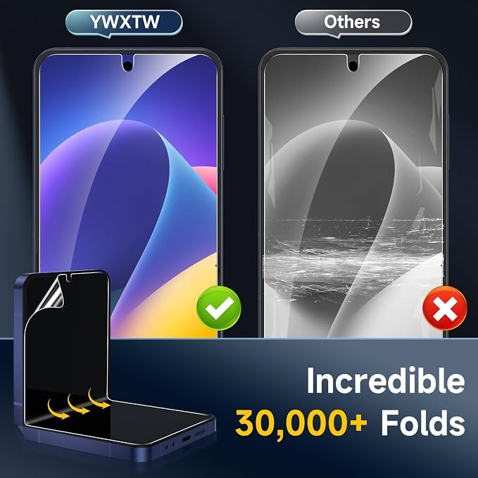 YWXTW EZ Alignment for Samsung Galaxy Z Flip 7 Screen Protector, Anti Scratch - Image 3
