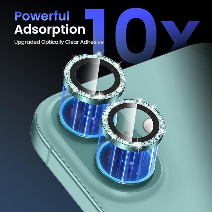 Tensea for iPhone 16 / iPhone 16 Plus Camera Lens Protector, 9H Tempered Glass - Image 6